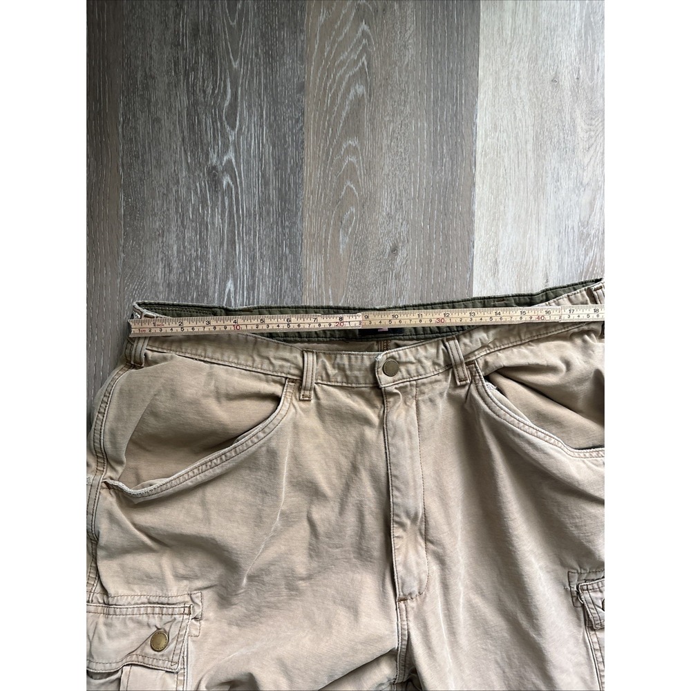 Polo Jeans Co. Ralph Lauren Vintage Tan Cargo Pants 90s Y2K 40X30 Freighter Pant - Picture 10 of 16